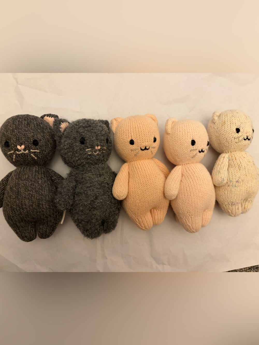 Cuddle + kind Handmade Knit Plush Small baby kitten